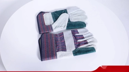 Износостойкие сварочные перчатки с двойной ладонью, рабочие перчатки из воловьей кожи, рабочие перчатки